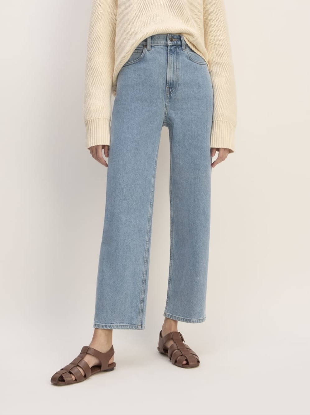 NWT Everlane The Way High Jean Size 25 Long In Light Indigo High Rise